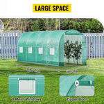 VEVOR Walk-in Tunnel Greenhouse Galvanized Frame Waterproof Cover