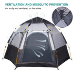 270*270*150cm Automatic Camping Tents Double Layers Large Family Tent Waterproof