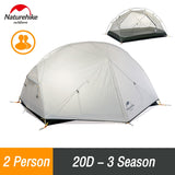 Naturehike Camping Tent 2 Person Ultralight Tent  Double Layer Waterproof Tent 3 Season