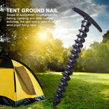 10x Outdoor Camping Peg/Ground Nails Screw Anchor Pegs