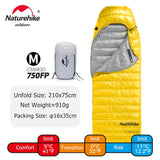 Naturehike Sleeping Bag CW400 Lightweight Goose Down Winter Sleeping Bag Ultralight