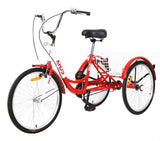 Adult 3-Wheel Bikes, 26 Inch Wheels Cruiser