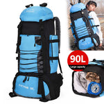 90L 80L Travel Bag Backpack Army Climbing Bags Mountaineering Large Capacity Sport Bag