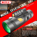 Moge 12x50 Micro-optical Night Vision AK4 HD Powerful Monocular Telescope Cell Phone Binocular w/ Aluminum Tripod