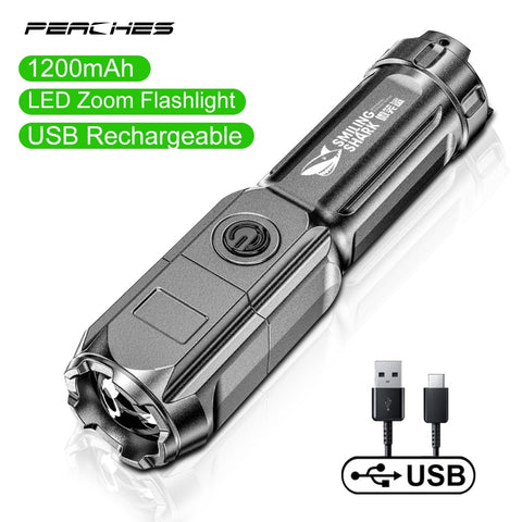 10000lumen Mini Torch Flashlight Special Forces Tactics USB Mobile Phone Rechargeable