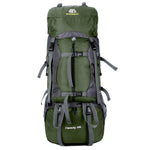 60L Outdoor Backpack Camping Bracket Climbing Bag Waterproof Climbing Rucksack with Rain Cover