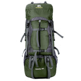 60L Outdoor Backpack Camping Bracket Climbing Bag Waterproof Climbing Rucksack with Rain Cover