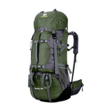 60L Outdoor Backpack Camping Bracket Climbing Bag Waterproof Climbing Rucksack with Rain Cover