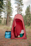 Portable Toilet, Full Size Seat And Lid, For Camping, Hunting, Fishing