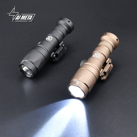 WADSN M300 A M600 C Flashlight Long Bright Tail Fit 20mm Rail Airsoft Hunting Lamp