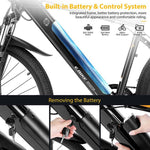 26inch Electric Mountain Bike Disc Brake Lithium Battery 7 Speed Gear