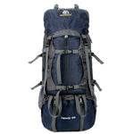 60L Outdoor Backpack Camping Bracket Climbing Bag Waterproof Climbing Rucksack with Rain Cover