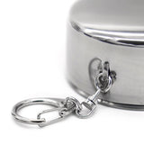 75/150/250ml Stainless Steel Folding Cup With Keychain Retractable Mug