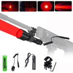 5000Lm T6 LED Flashlight Hunting Rifle Lights Picatinny Weaver Mount +Charger+18650 Battery