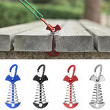 2PCS Fishbone Floor Spring Fixed Nails Adjustable Plank Outdoor Tent Pegs