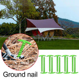 10pcs Tent Peg Outdoor Camping Trip Tent Nails Ground Nails Screw Stakes Plastic Sand Pegs Trip Beach Awning Stakes