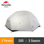 Naturehike  2 Person Camping Tent Ultralight 20D Nylon Backpacking Waterproof