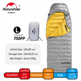 Naturehike Sleeping Bag CW400 Lightweight Goose Down Winter Sleeping Bag Ultralight