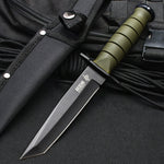 Small Straight Knife Fruit Knife Outdoor survival knife black handle