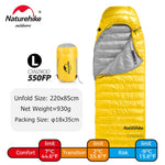 Naturehike Sleeping Bag CW400 Lightweight Goose Down Winter Sleeping Bag Ultralight