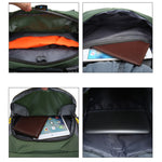 Mountaineering Travel Bag 60L Night Reflective Design Nylon Waterproof Wear-Resistant