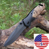 WOOD Handle Folding  Utility Knife Good for Hunting Camping