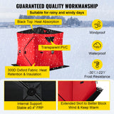 VEVOR Ice Fishing Tent Warm Awning Pop-Up 2-Person Oxford Fabric Waterproof Windproof Canopy