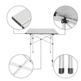 Durable Foldable Square Camping Table  70 * 70 * 70cm