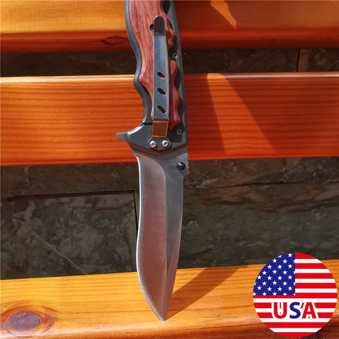 Outdoor 8CR15MOV Blade High Hardness Army Knife