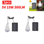 1-6PCS 5V 15W 300LM Portable Solar Power Outdoor Lamp; Low Power Consumption