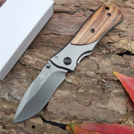 Outdoor Tactical Camping Hunting Survival Pocket Folding Knife  7CR13MOV Blade Knives ring Ring  Fold Open Package