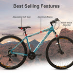 29 inch Aluminum Mountain Bike, Shimano 21 Speed Mountain Bicycle