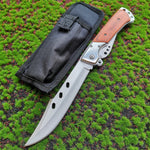 Folding Pocket Knife Wood Handle Tactical Knives