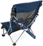 Beach Chair With UPF 50+ Adjustable Sun Shelter Recliner Ultralight