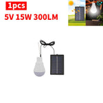 1-6PCS 5V 15W 300LM Portable Solar Power Outdoor Lamp; Low Power Consumption