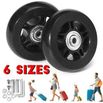 1 Set Luggage Replacement Wheels Black With Screw  Load-bearing 40/43/54/60/64/70mm Tool Part