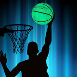 Reflective Basketball Street Basketball Game Glowing Basketball Durable Leather Basketball