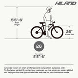 Hiland Full-Suspension Mountain Bike, 21 Speed, 26 Inch wheels