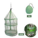 Foldable 3 Layer Drying Net; Dustproof Dryer Bag Mesh Rack with Zipper